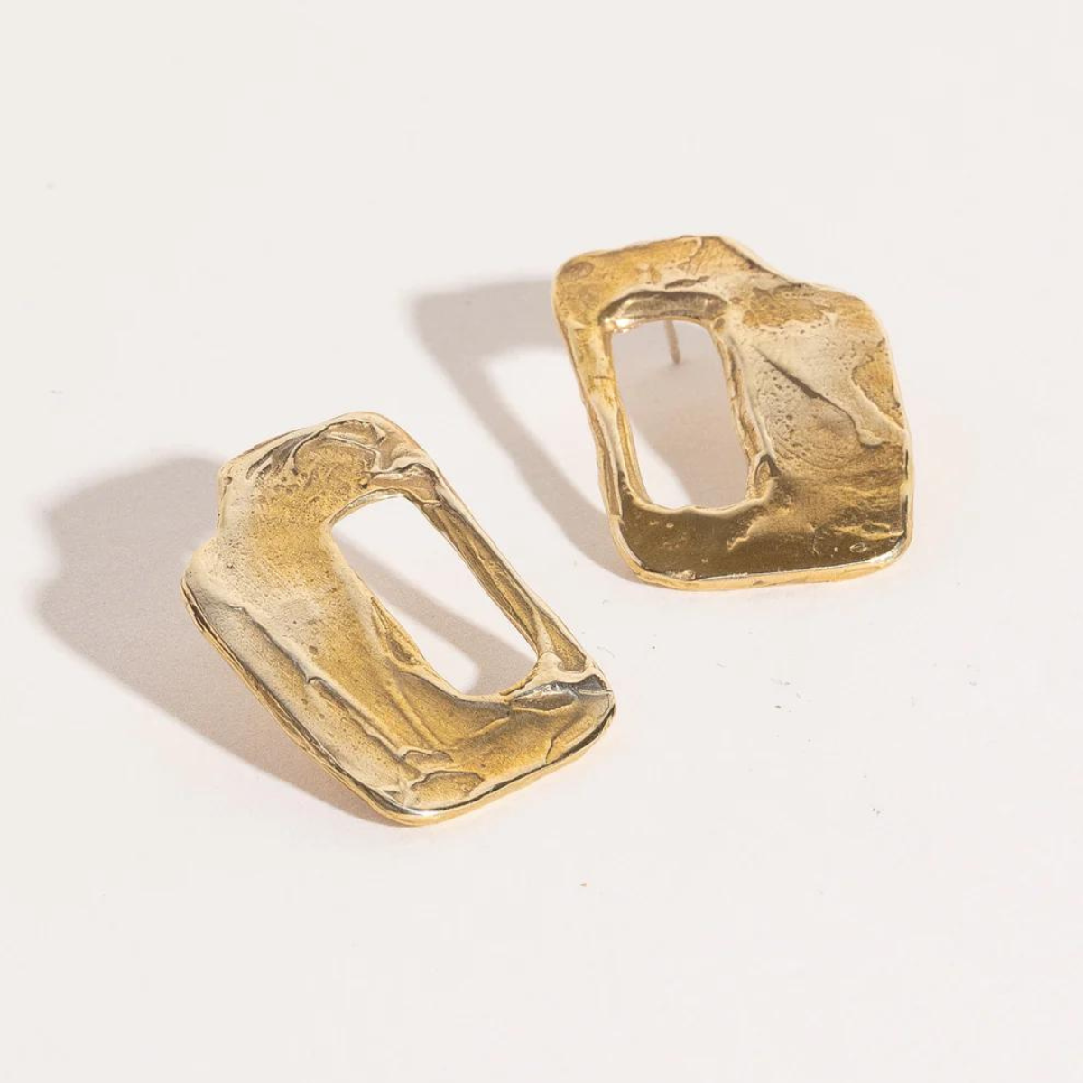 Salt Grass Portico Gold Vermeil Earrings