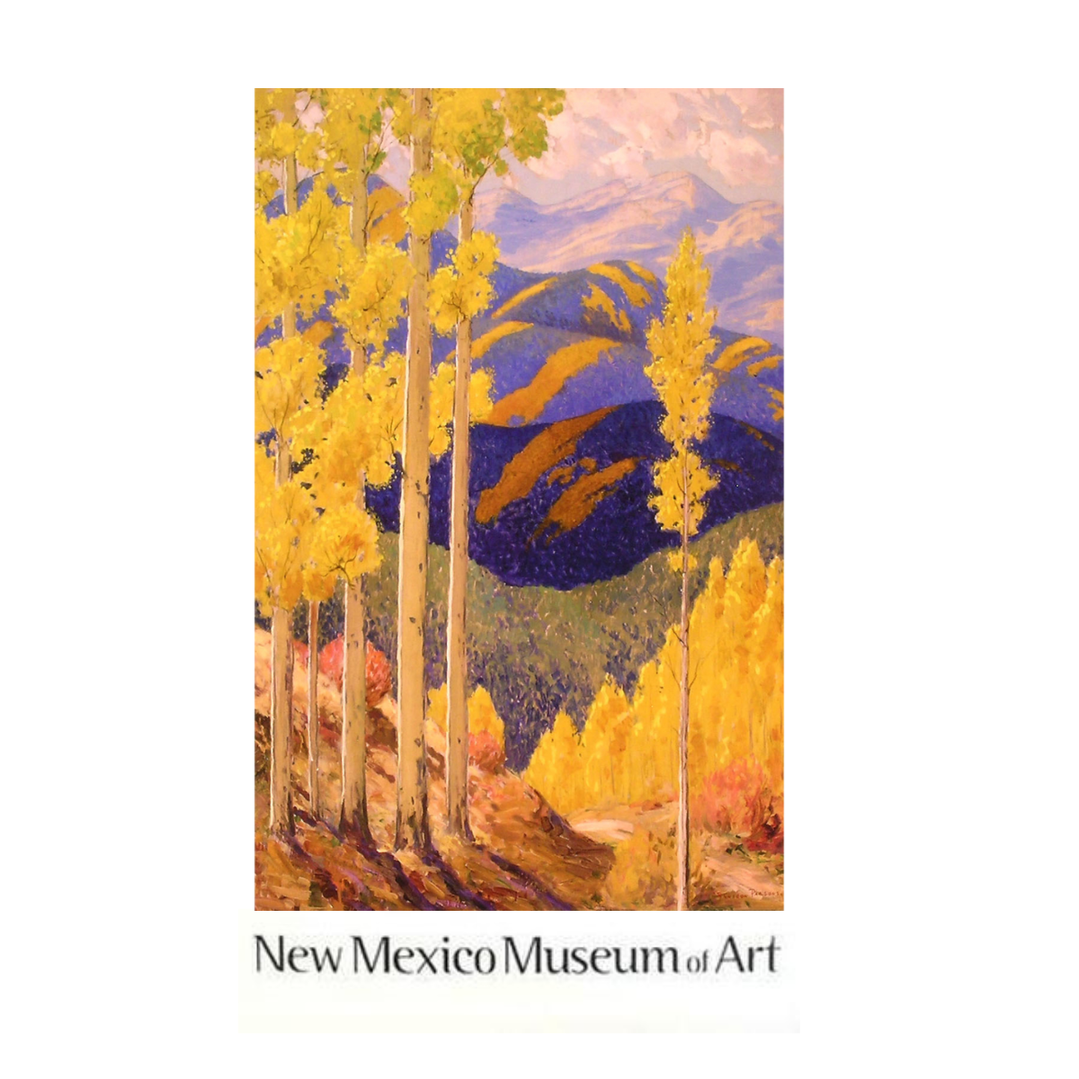 Sheldon Parsons Santa Fe Mountains in October Poster
