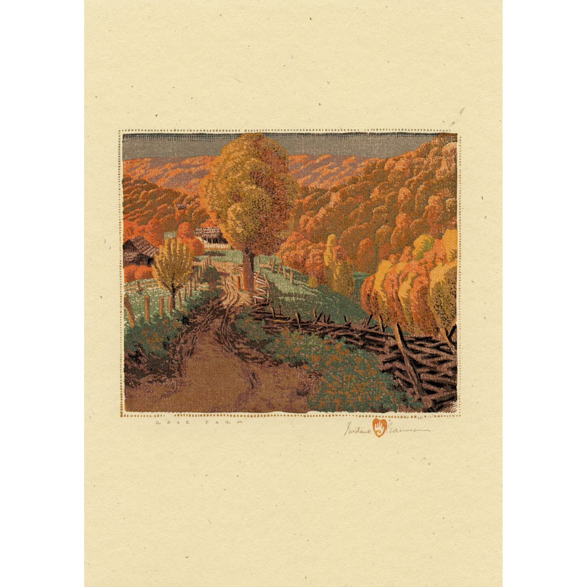 Gustave Baumann Trees Card Set