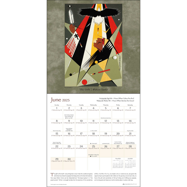 2025 The Lakota Way Wall Calendar Museum of New Mexico Foundation Shops