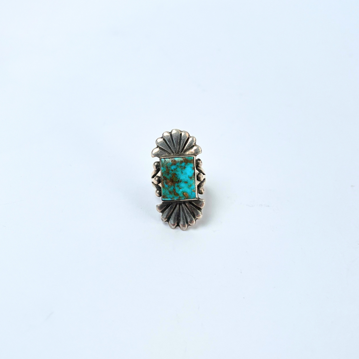 Vintage Pilot Mountain Turquoise Ring