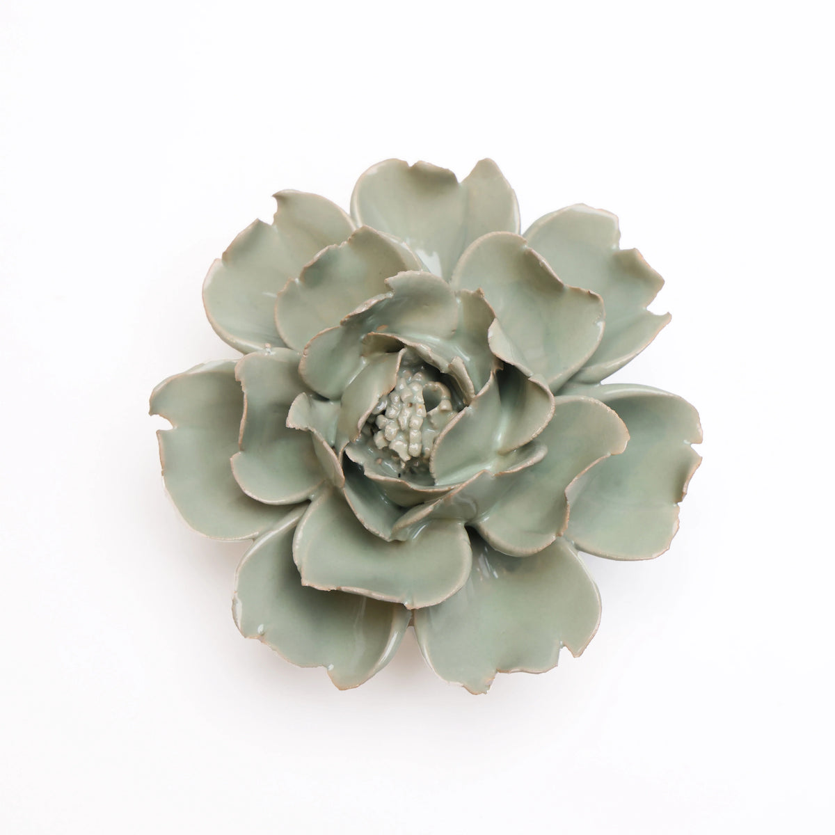 Ceramic Green Rose
