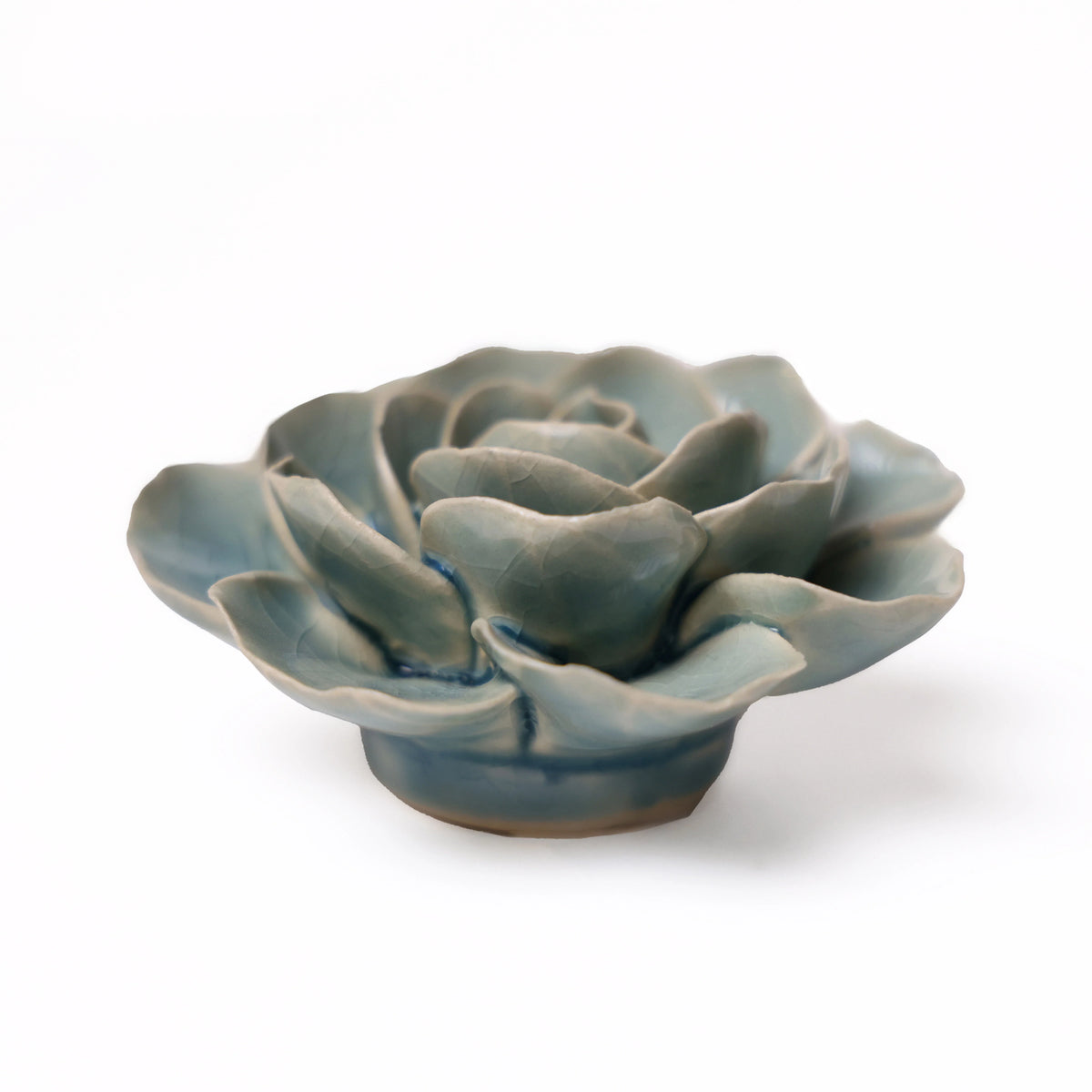 Ceramic Teal Ranunculus