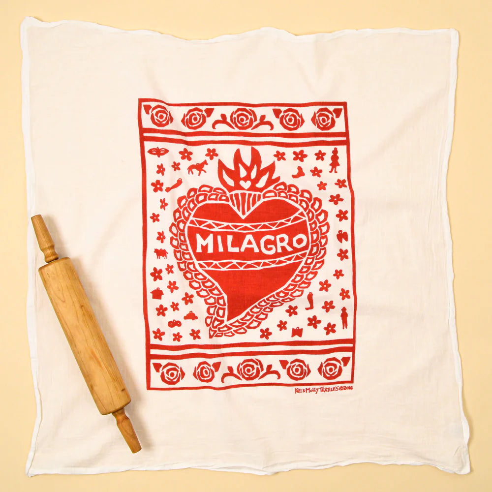 Red Milagro Dish Towel