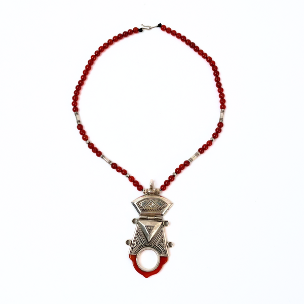 Carnelian Tuareg Necklace - Museum of New Mexico Foundation Shops