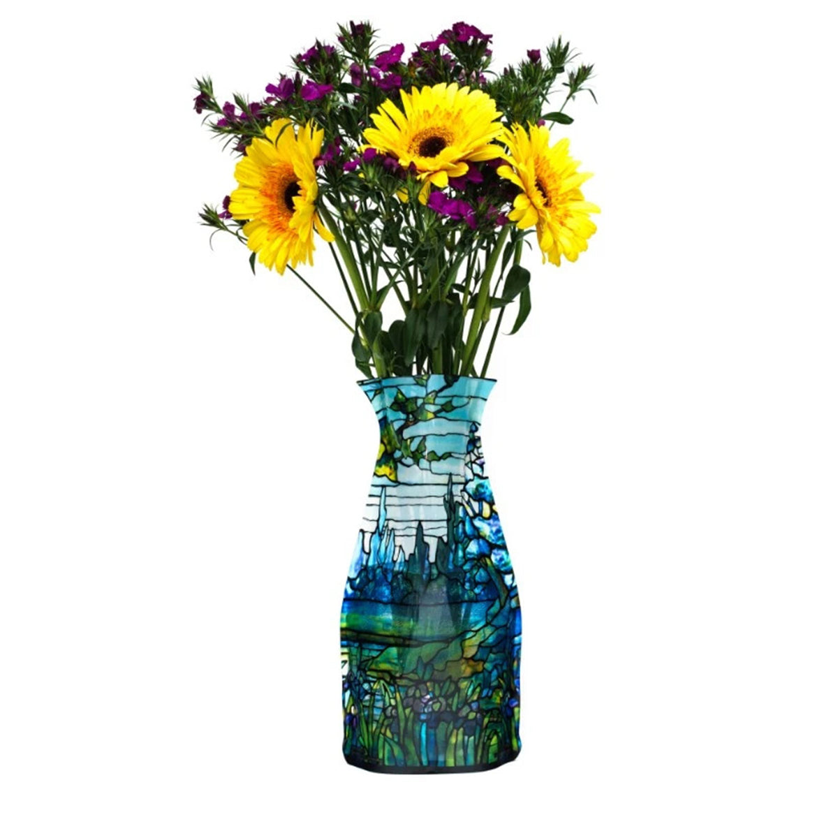 Tiffany Iris Landscape Vase