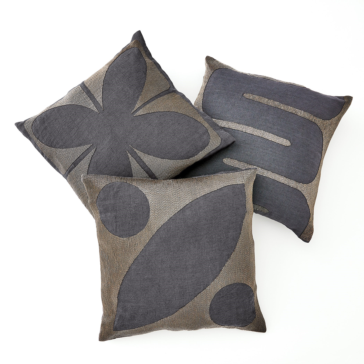 Indigo Beaded Pillows