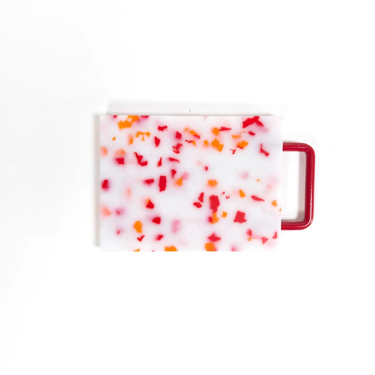 Small Red & White Cutting Board