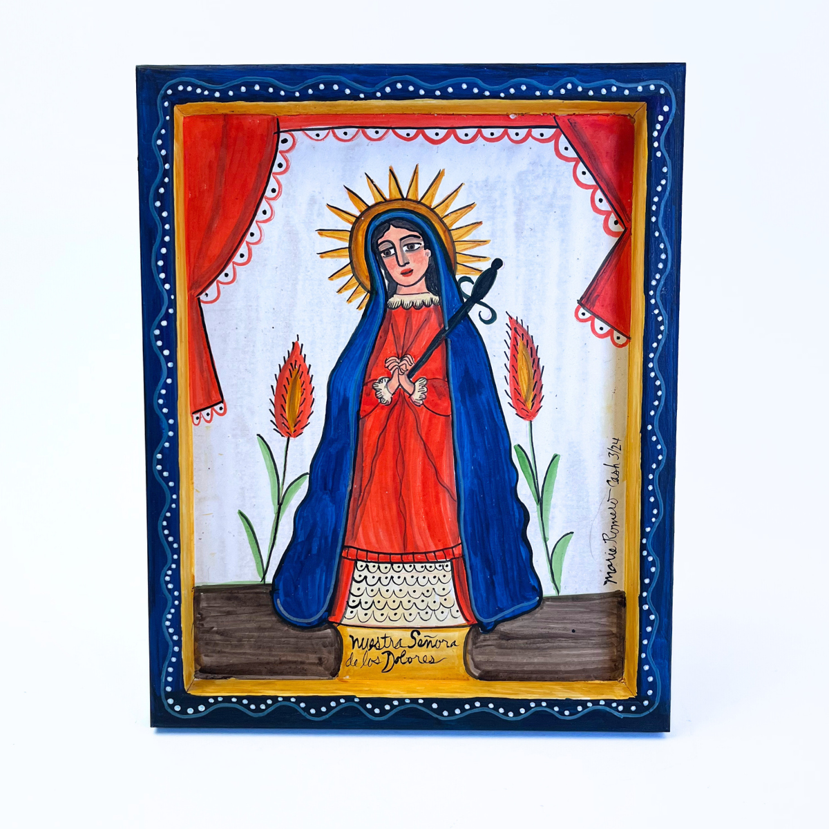 Marie Romero Cash Nuestra Senora de los Dolores Retablo