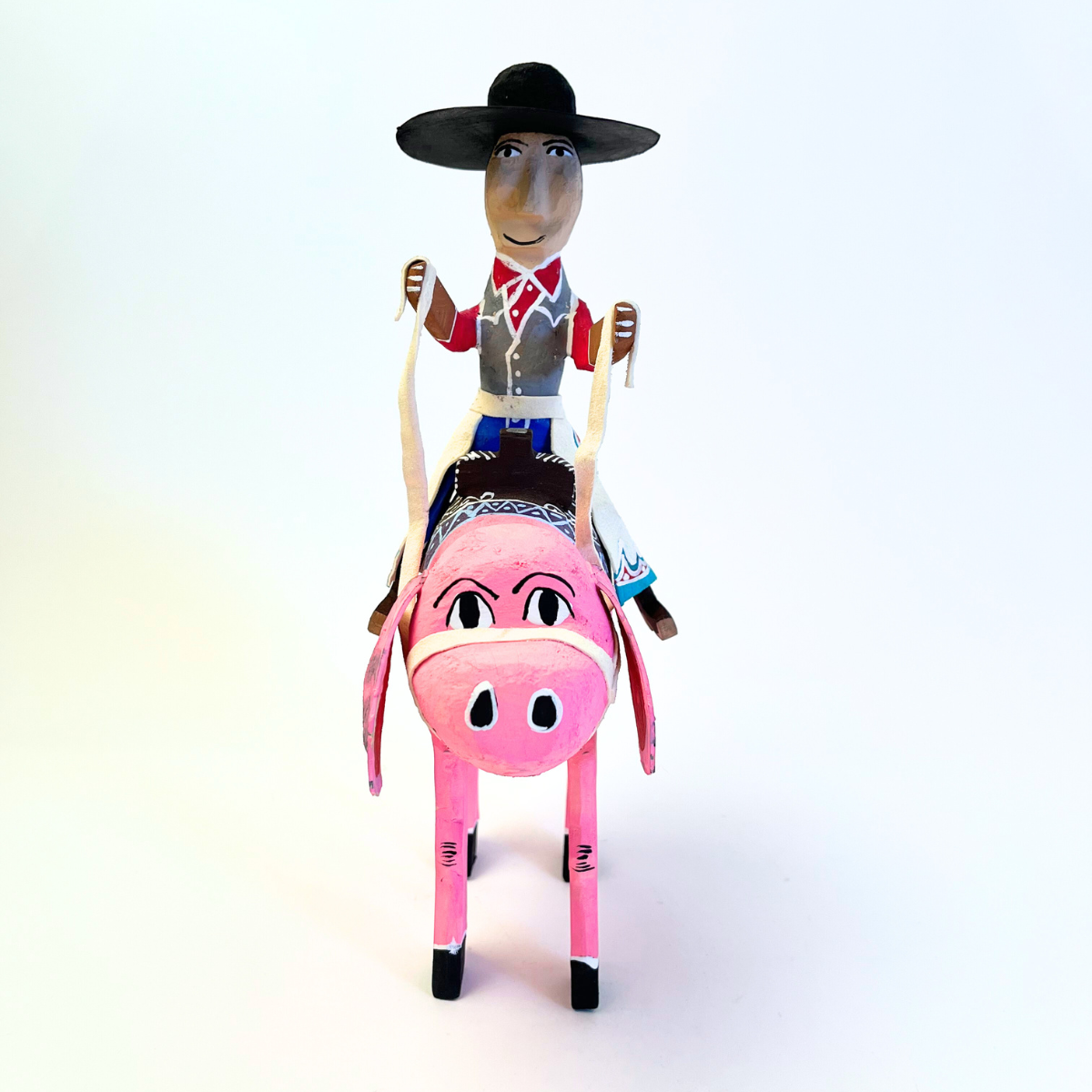 Delbert Buck Pig with Rider