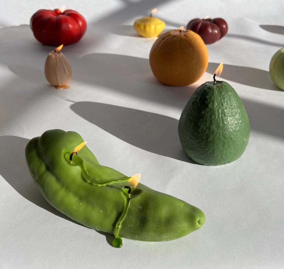 Green Chile Pepper Candle