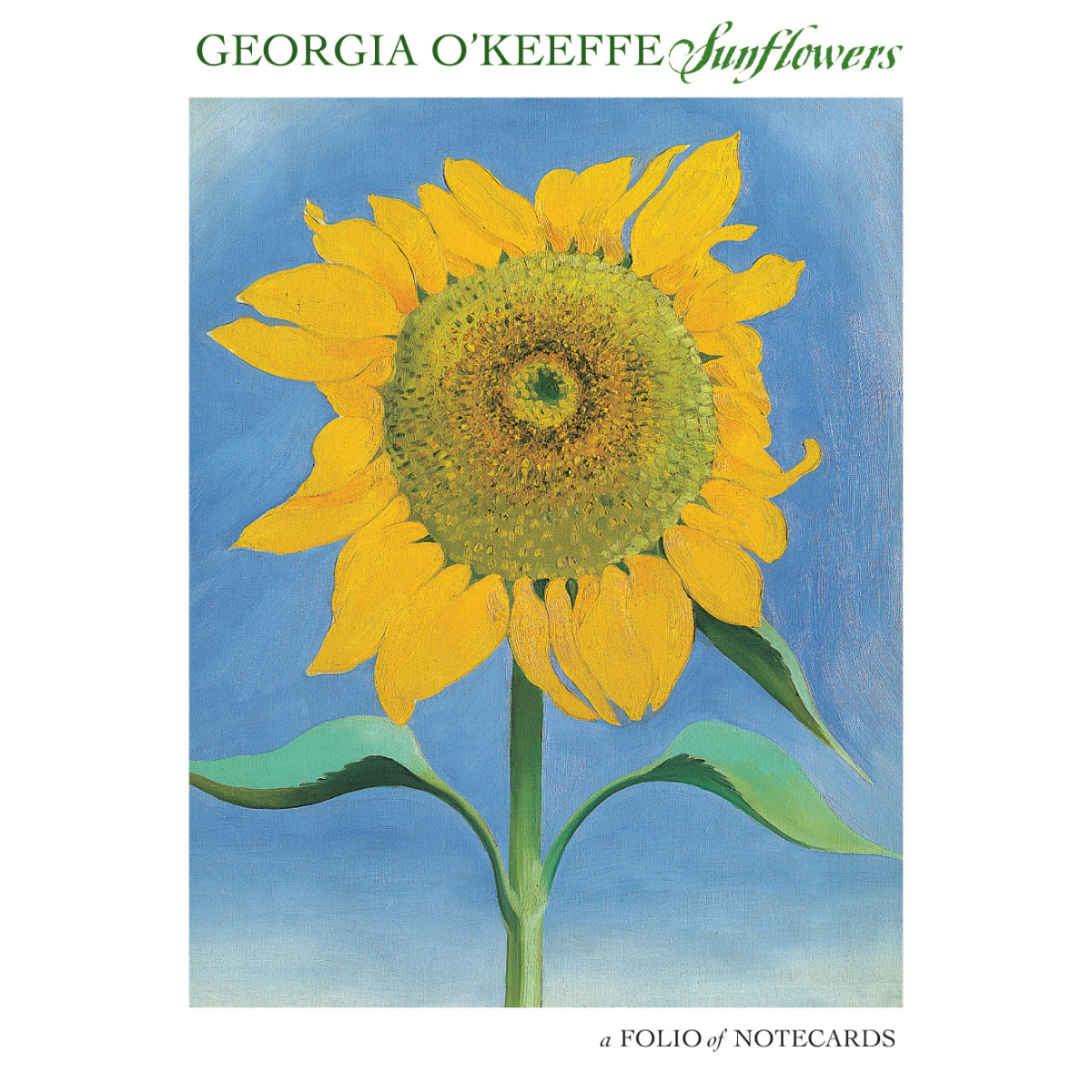 Georgia O&#39;Keeffe Sunflowers Notecard Folio