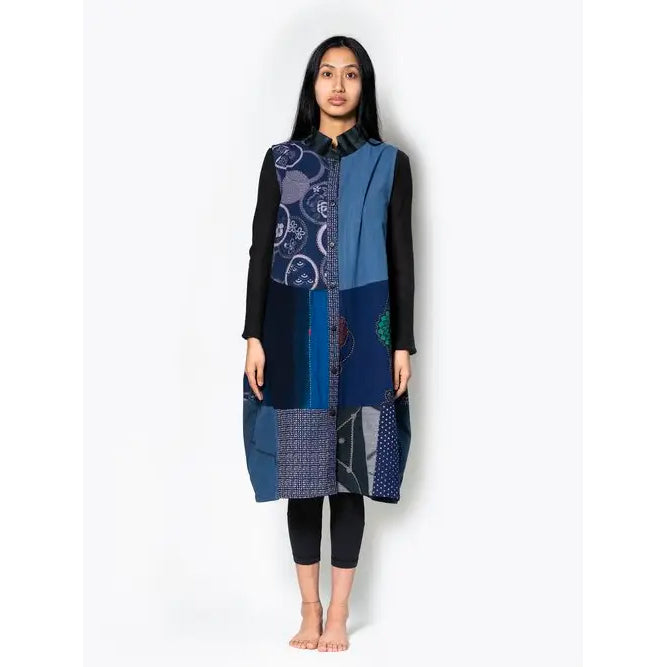 YAZA Kasur Batik Art Vest Blue