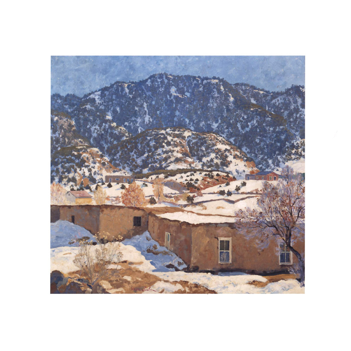 Theodore Van Soelen A Santa Fe Hillside Holiday Card Set