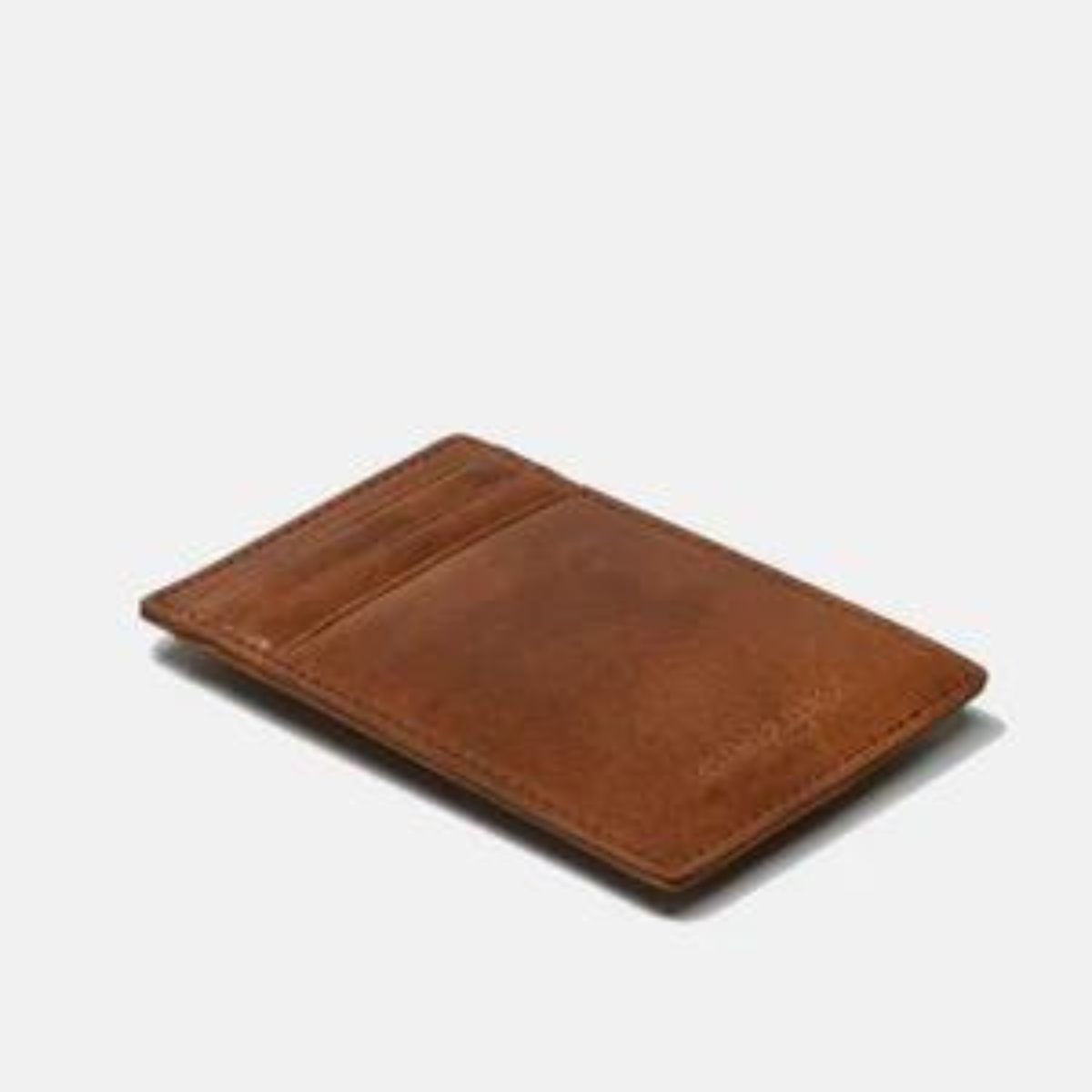 Brown Magnetic Money Clip Wallet