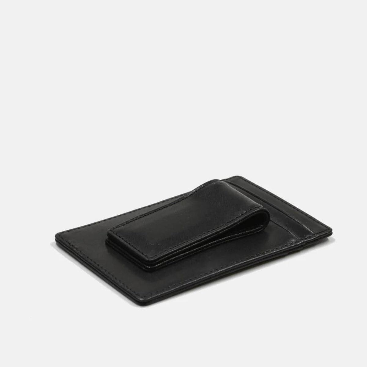 Black Magnetic Money Clip Wallet