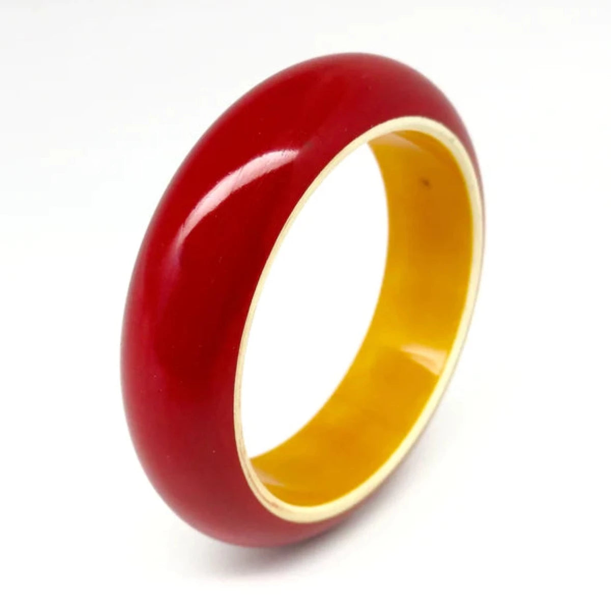Retro Love Bracelet in Red &amp; Yellow