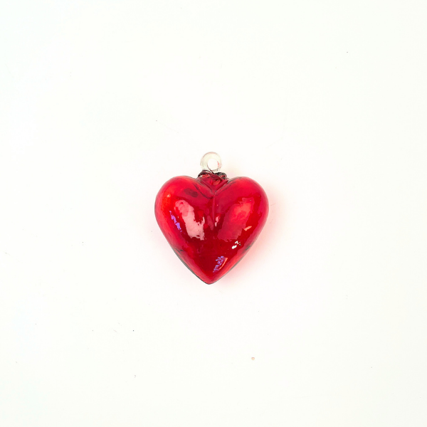 Mini Red Glass Heart