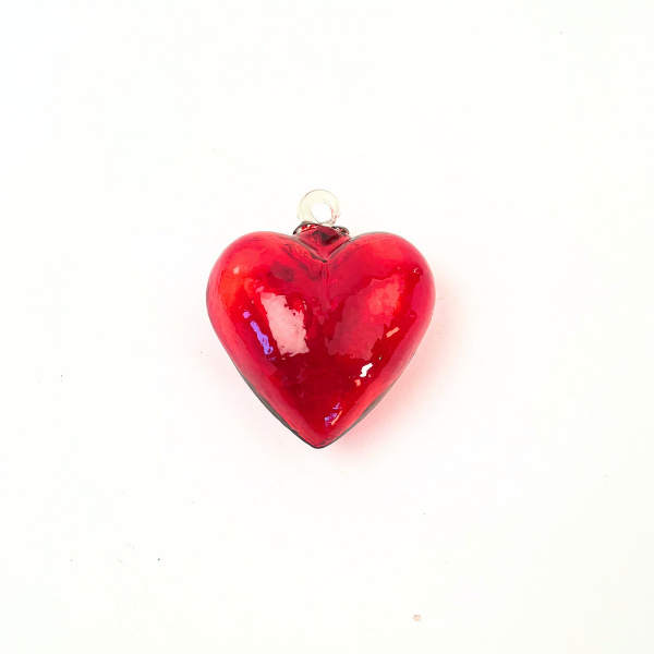 Small Red Glass Heart