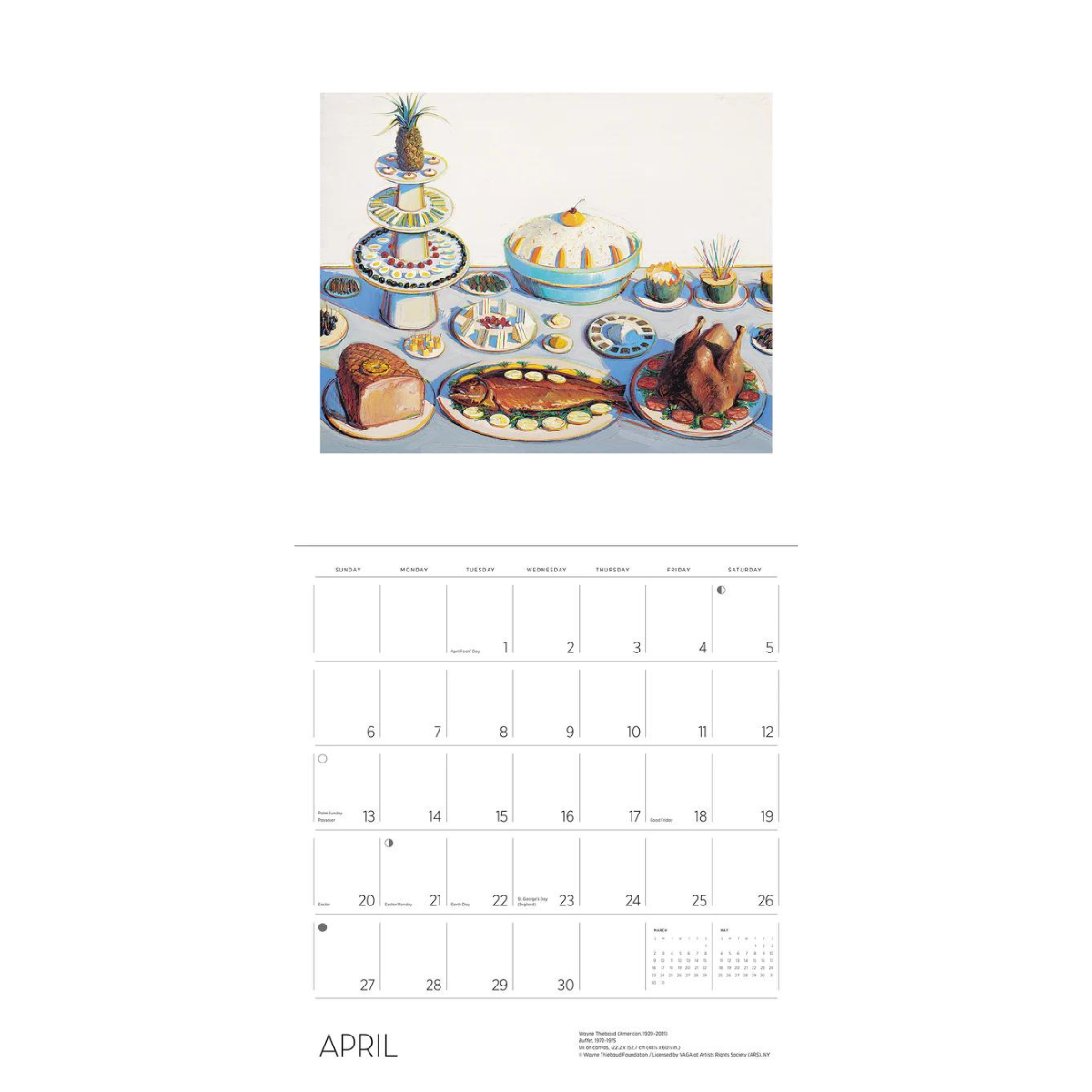 2025 Wayne Thiebaud Calendar