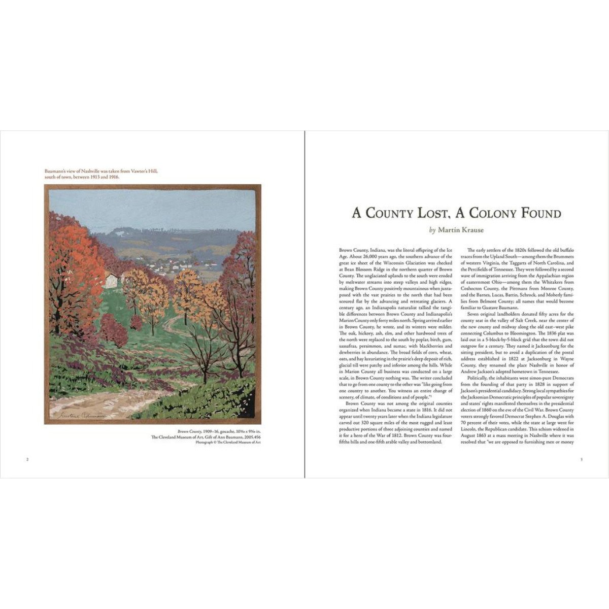 Gustave Baumann:  Views of Brown County