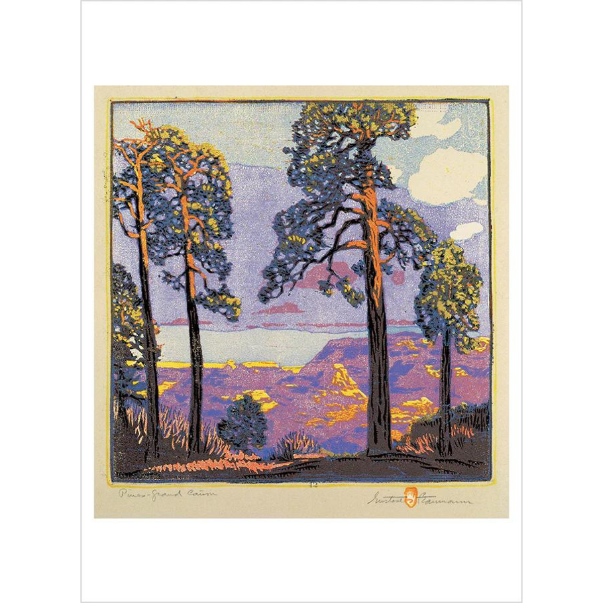 Gustave Baumann Woodblock Prints Postcard Book