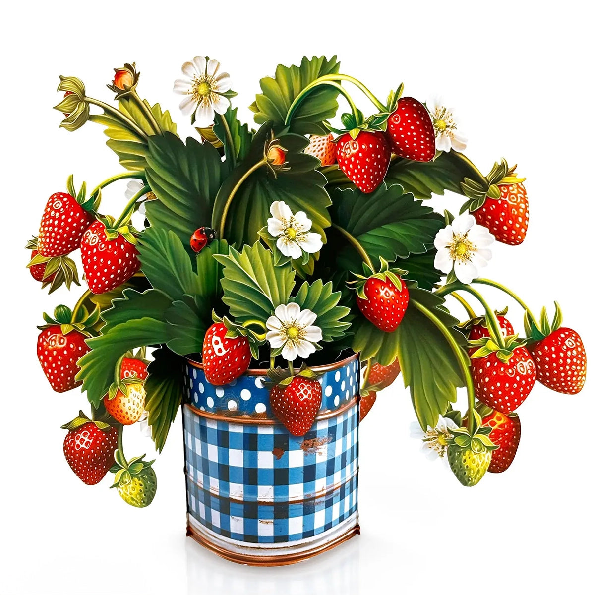 Strawberry Blossoms Pop-up Card