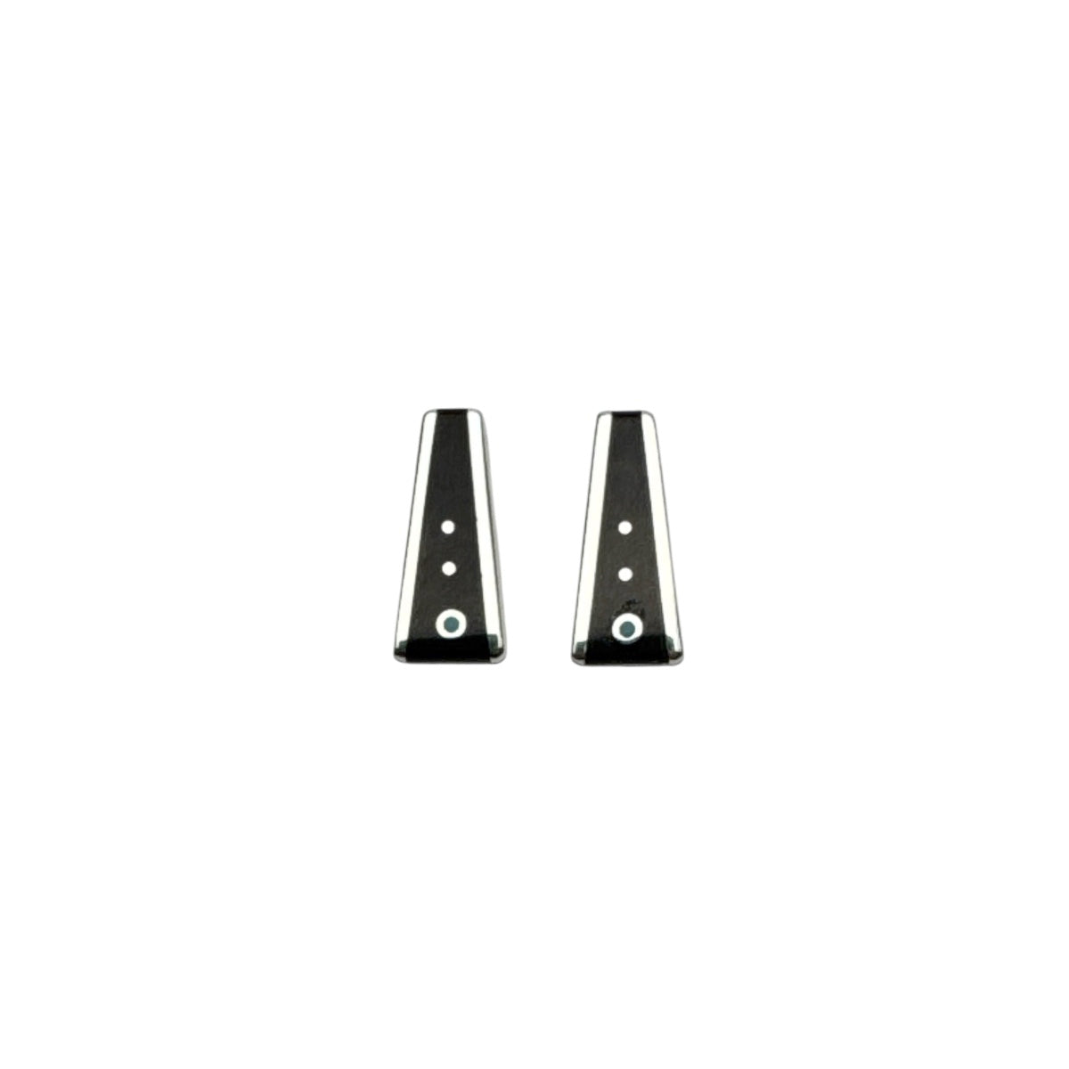 Jimmy Poyer Multi Stone Inlay Earrings