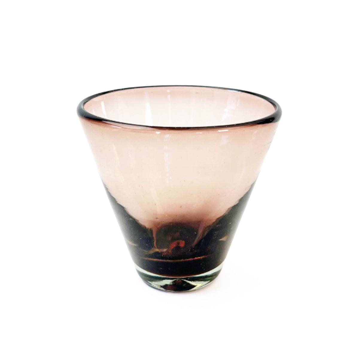 Conical Handblown Amethyst Glass