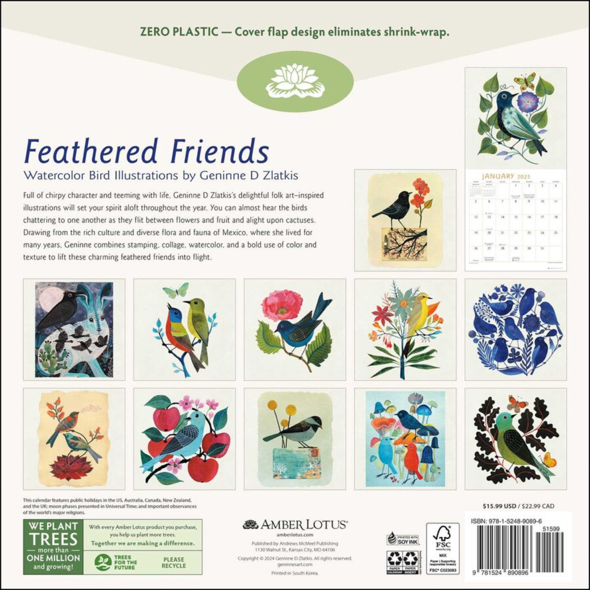 2025 Feathered Friends Calendar