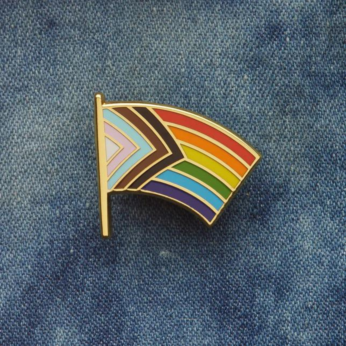 Progress Pride Flag Pin