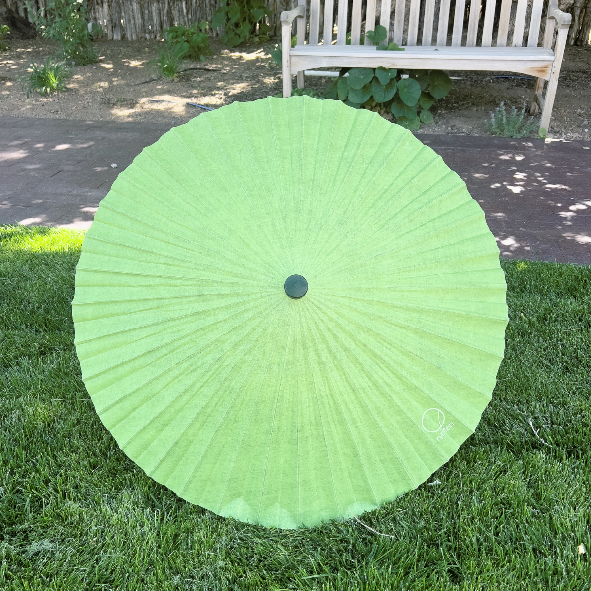 Lime Japanese Ryoten Umbrella