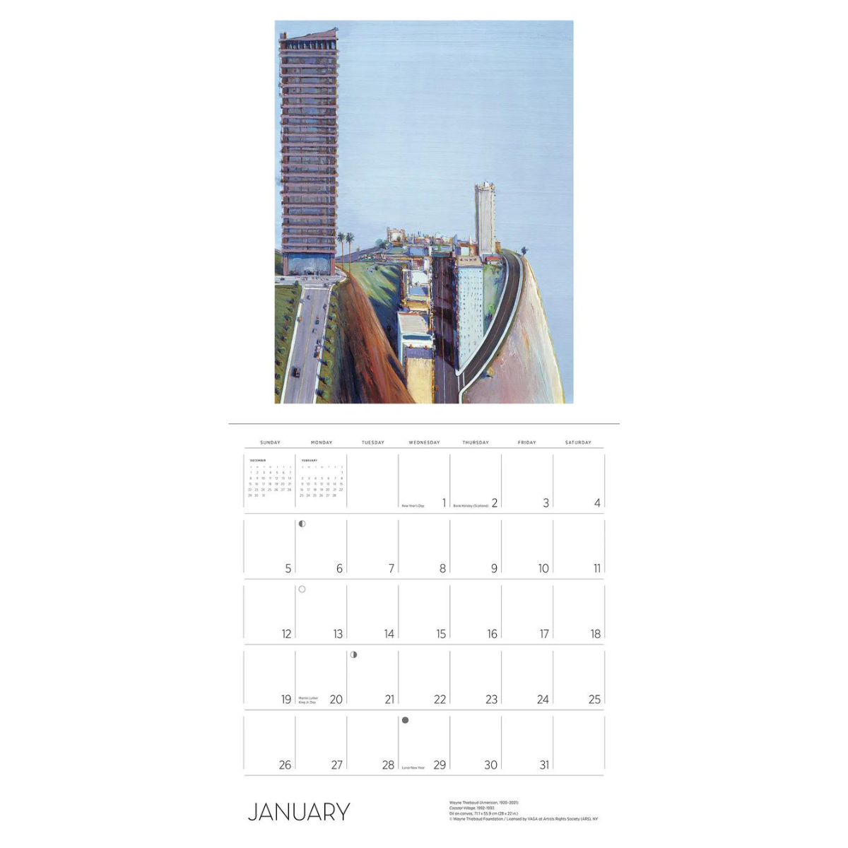 2025 Wayne Thiebaud Calendar