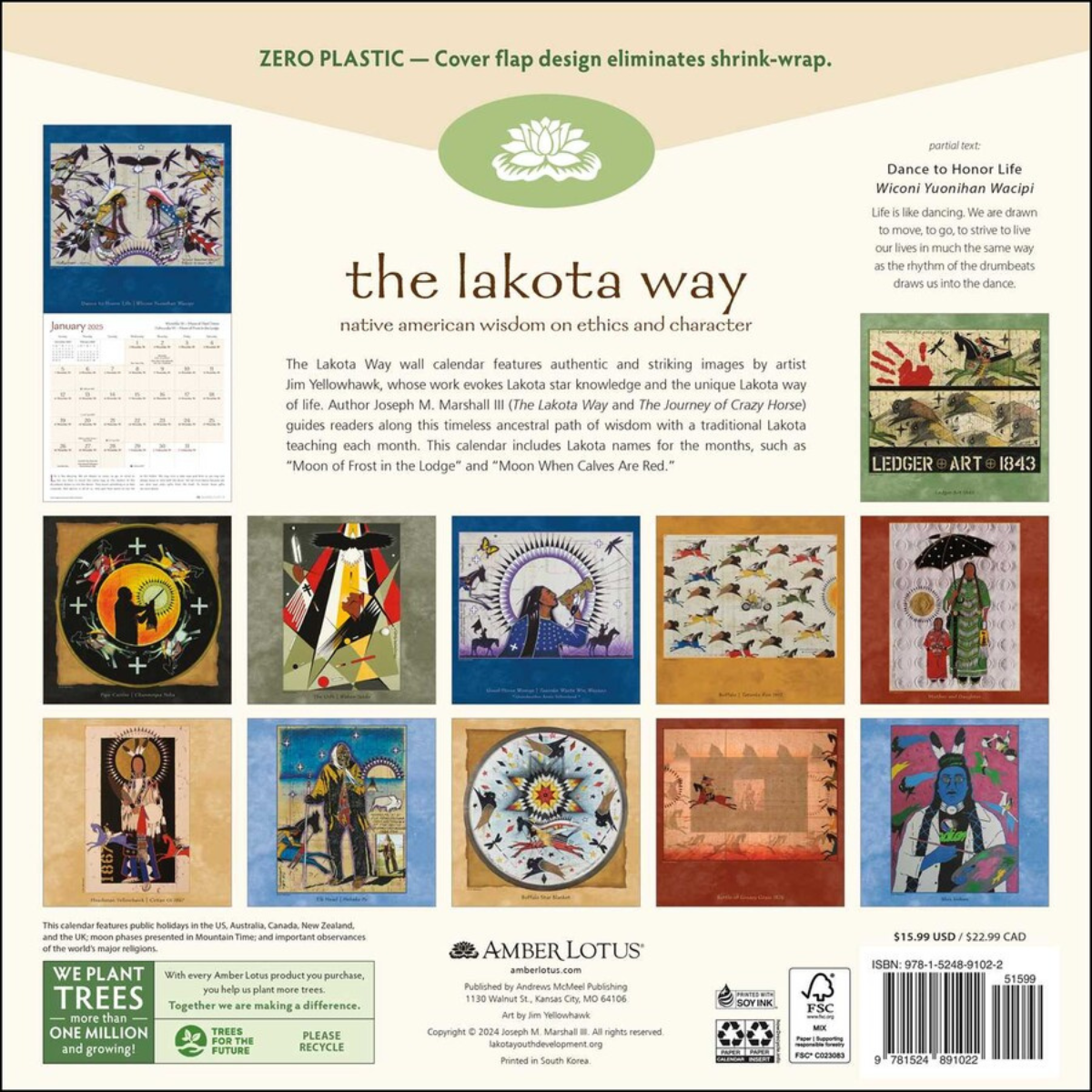 2025 The Lakota Way Wall Calendar