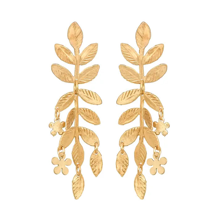 Fairy Garden Leaf Earrings