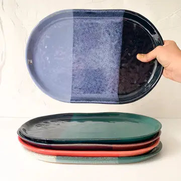 Large Oval Stoneware Platter