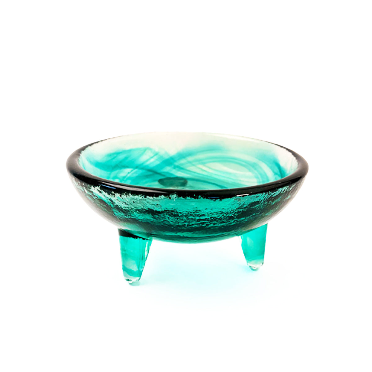 Teal Glass Molcajete