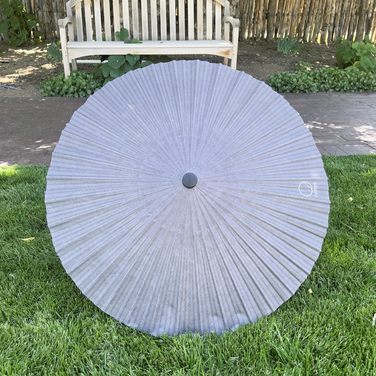 japanese patio umbrella Grey Japanese Ryoten Umbrella