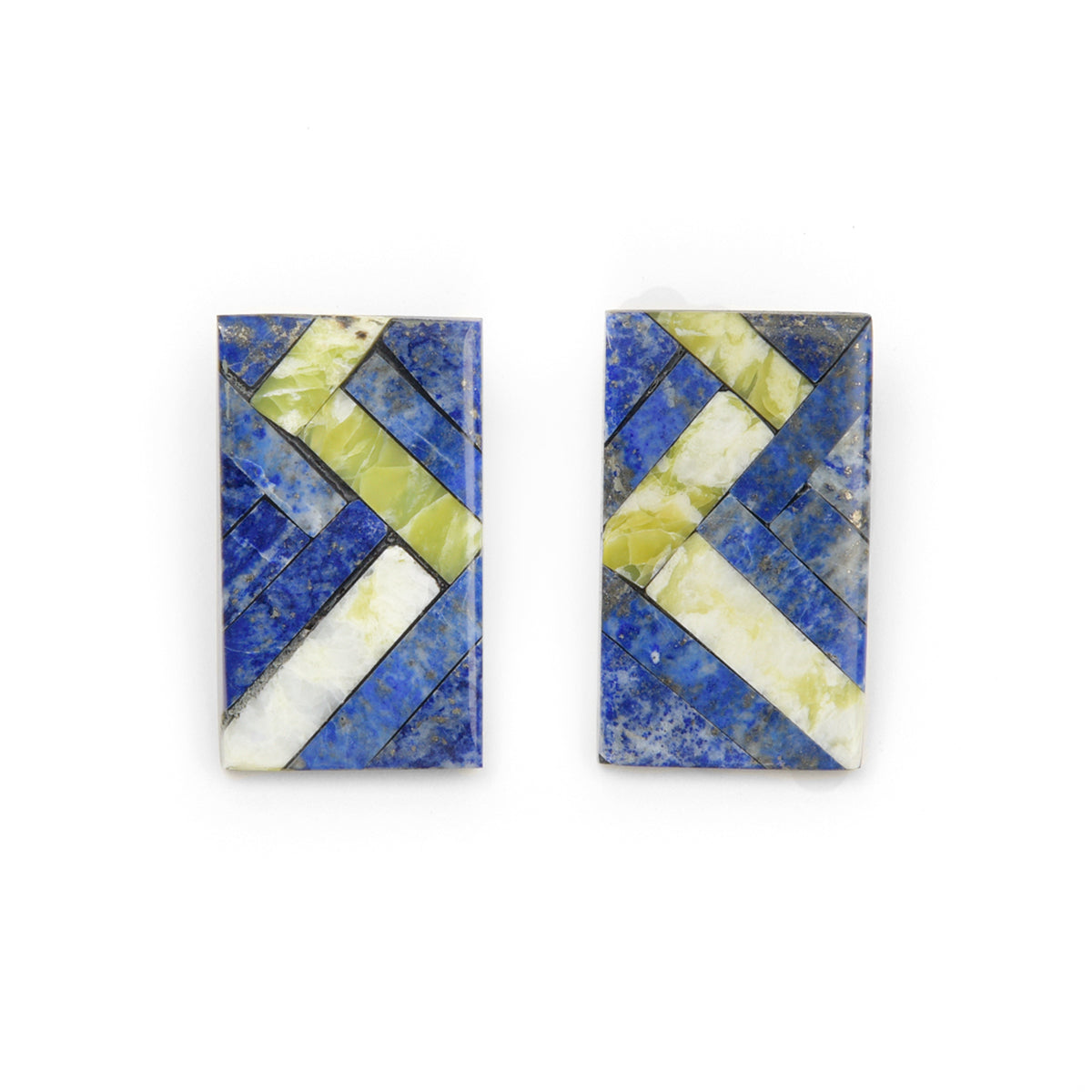 Ellie Starr and Robert Coriz Inlay Post Earrings