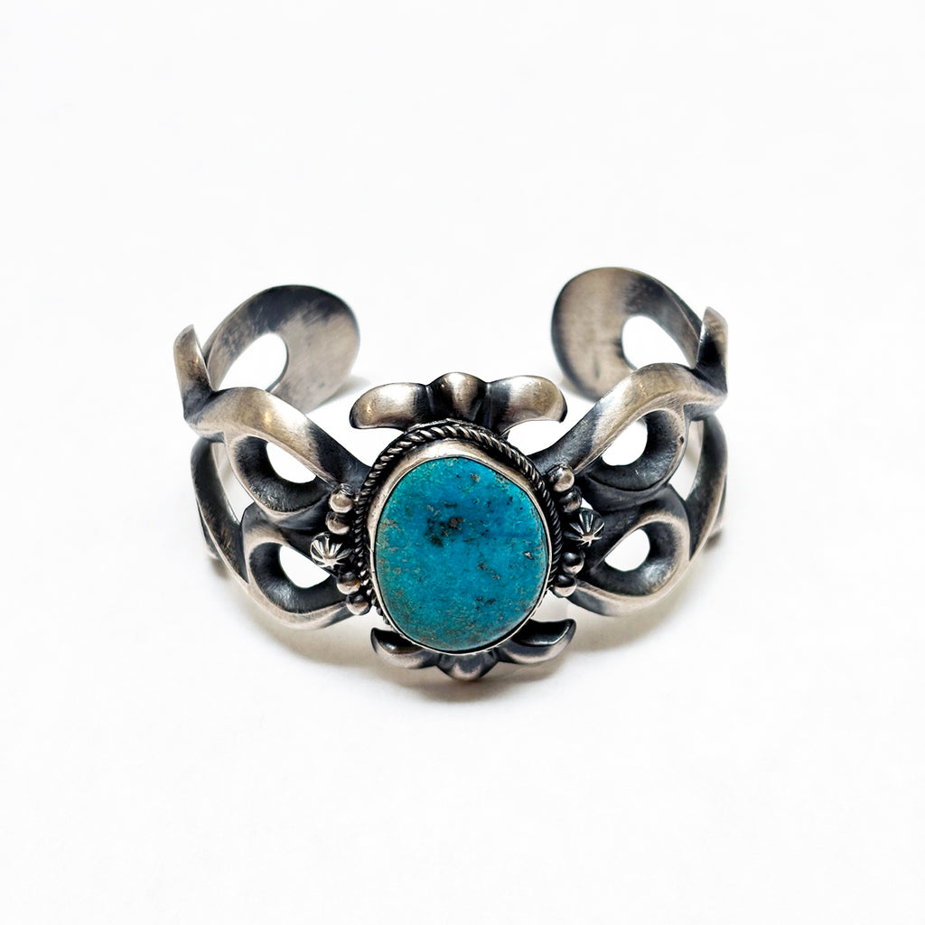 Harrison Bitsue Turquoise Cuff - Museum of New Mexico Foundation Shops