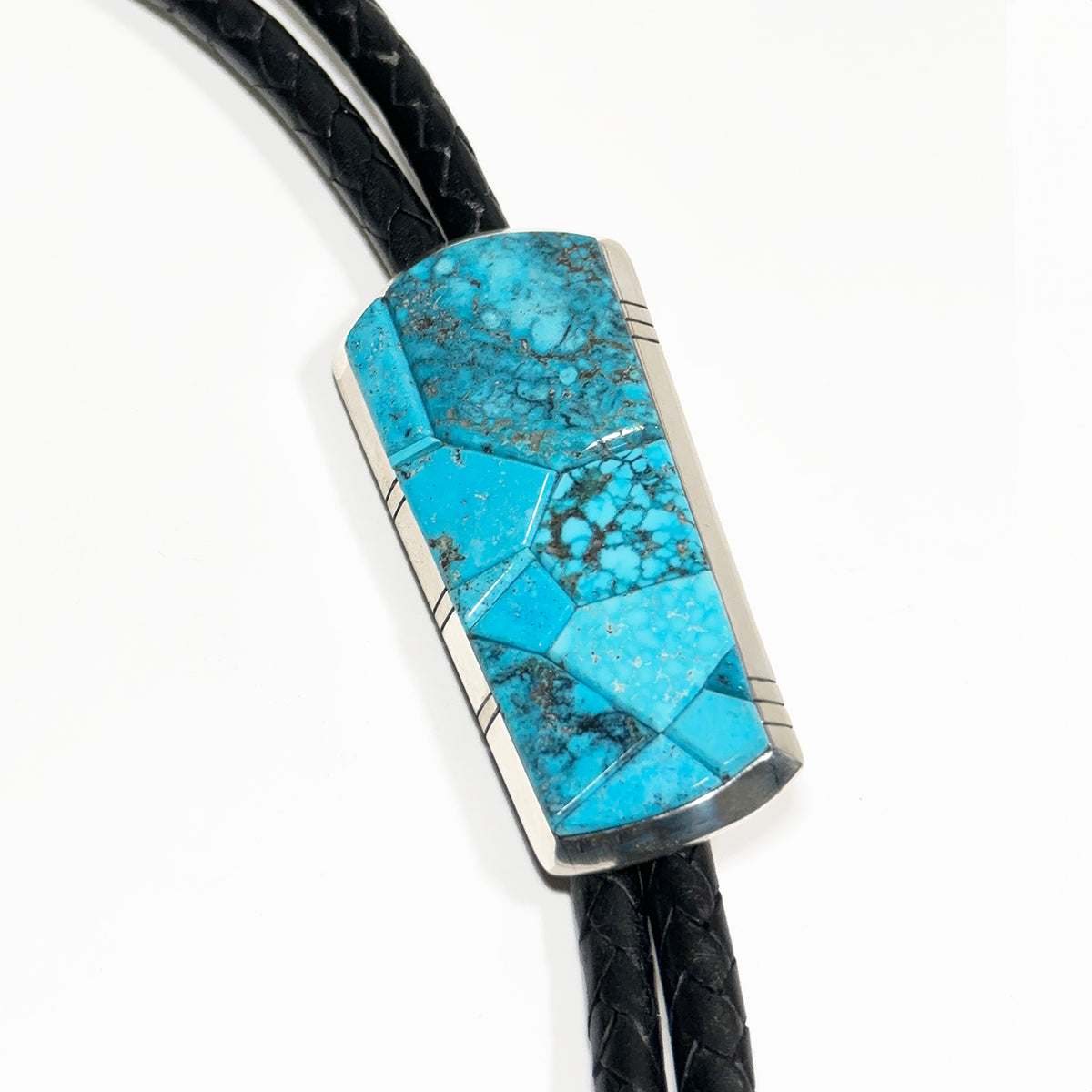 Causandra Dukepoo Kingman Turquoise Inlay Bolo