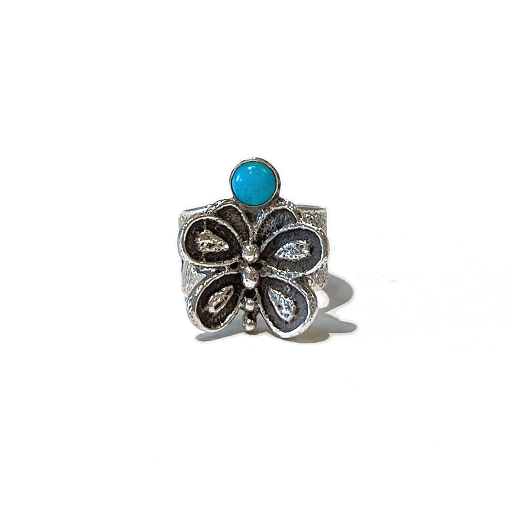 Cordell Pajarito Turquoise Butterfly Ring