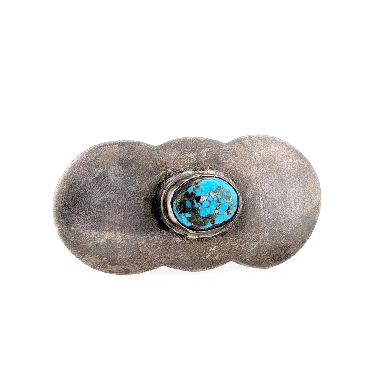 Vintage Sterling Silver and Turquoise Barrette
