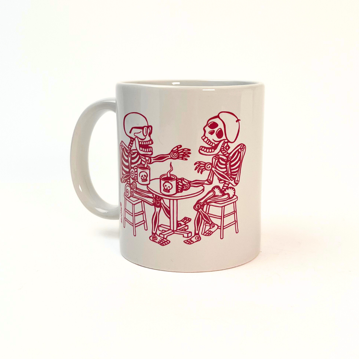 Skeleton Coffee Drinker Mug