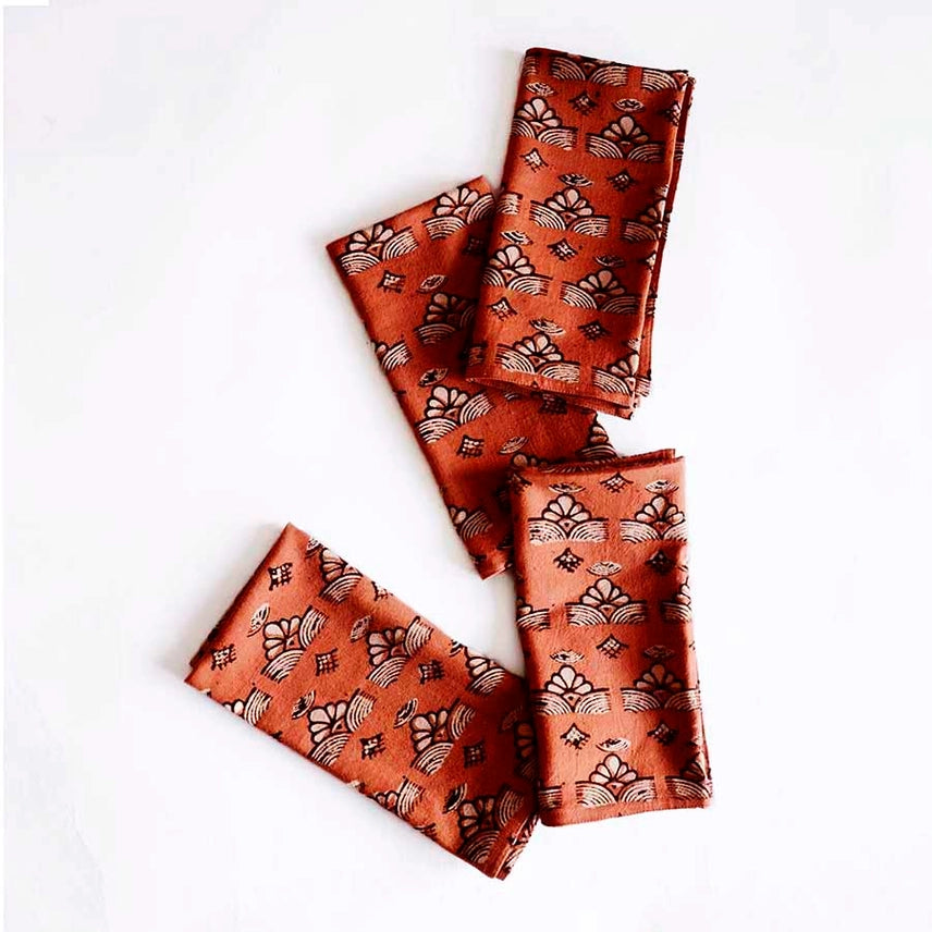 Topha Cotton Block Print Napkin