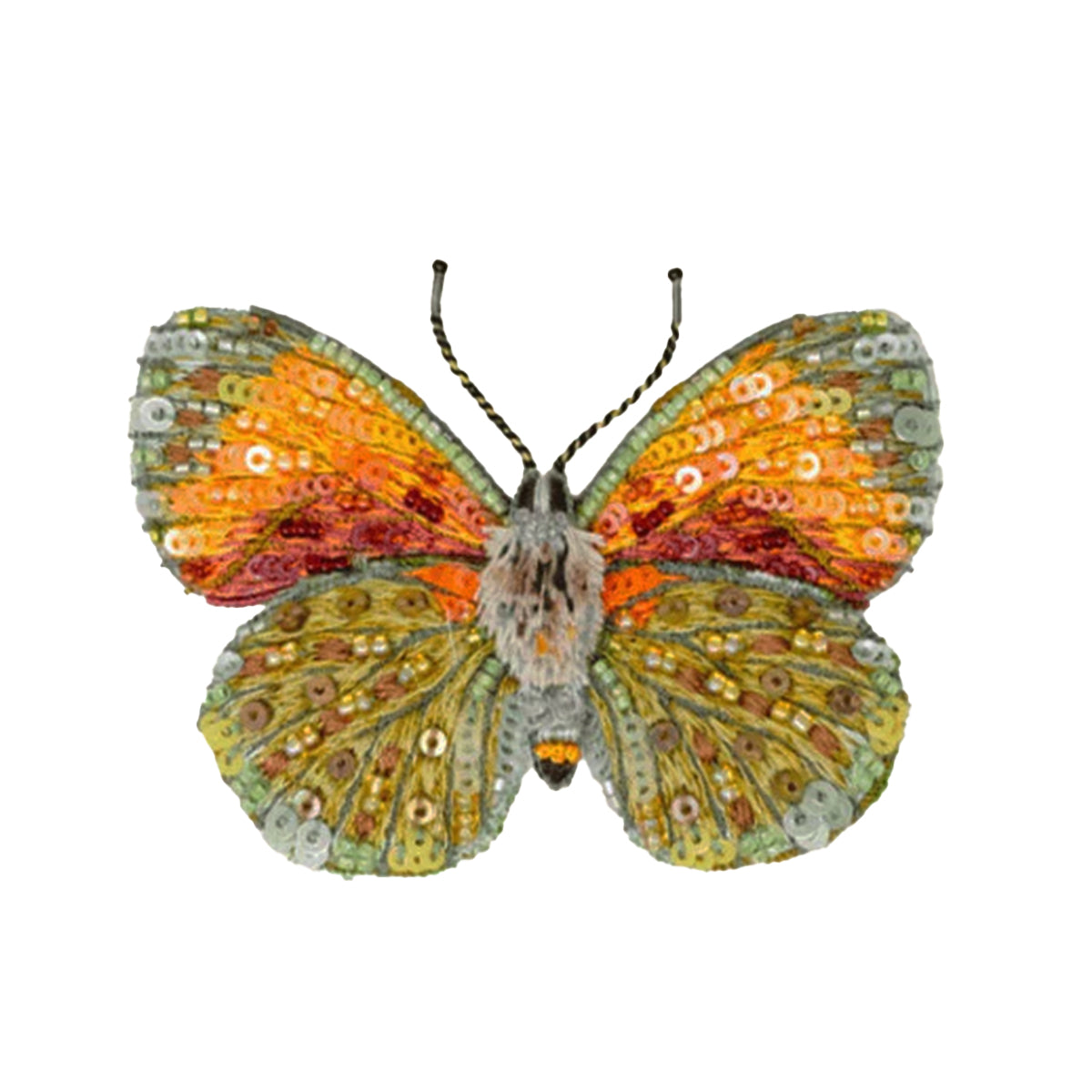 Provencal Hairstreak Butterfly Brooch Pin