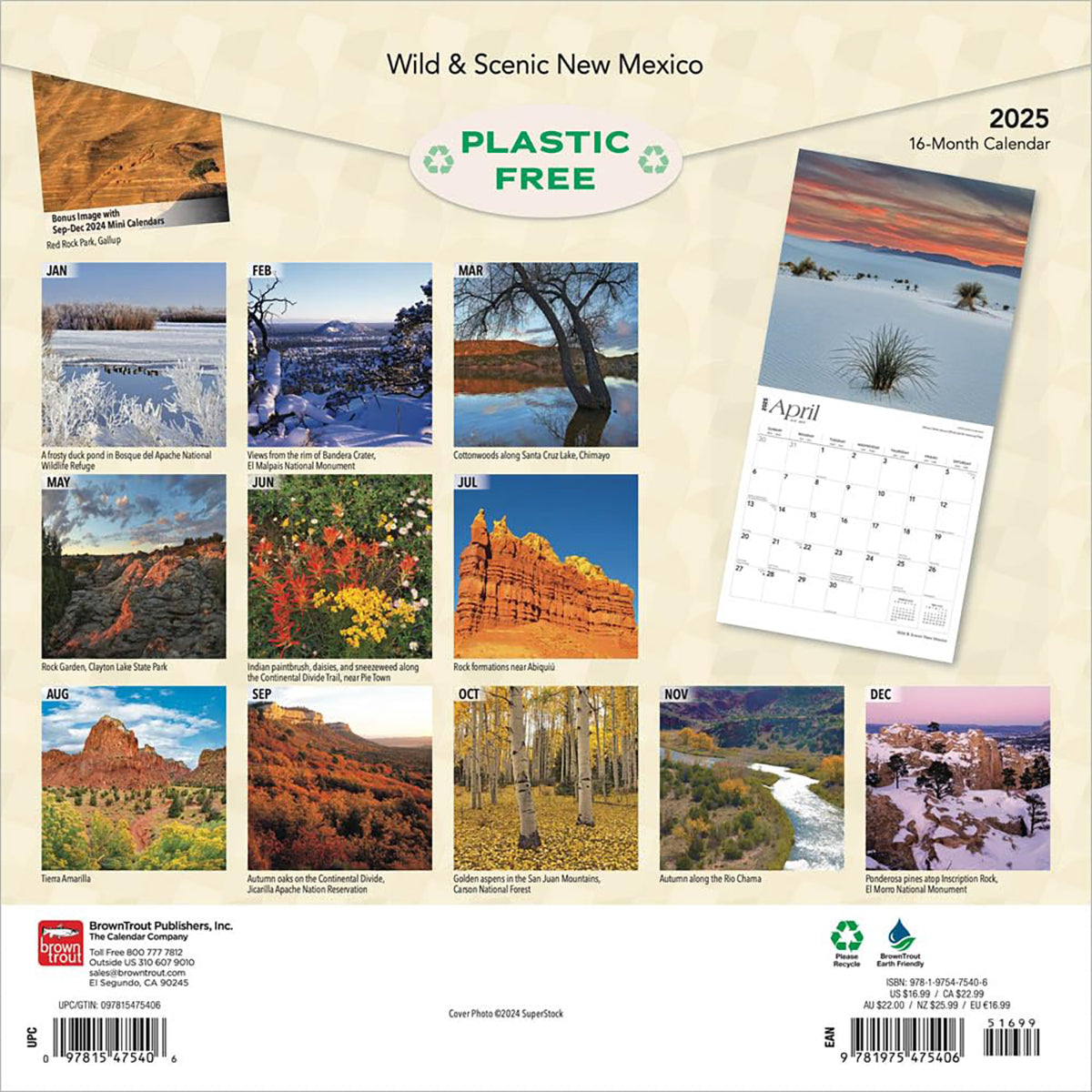 2025 Wild &amp; Scenic New Mexico Calendar