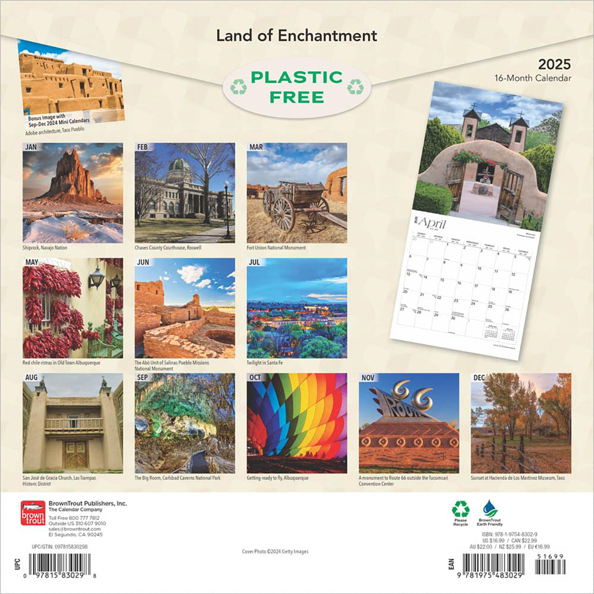 2025 Land of Enchantment New Mexico Calendar