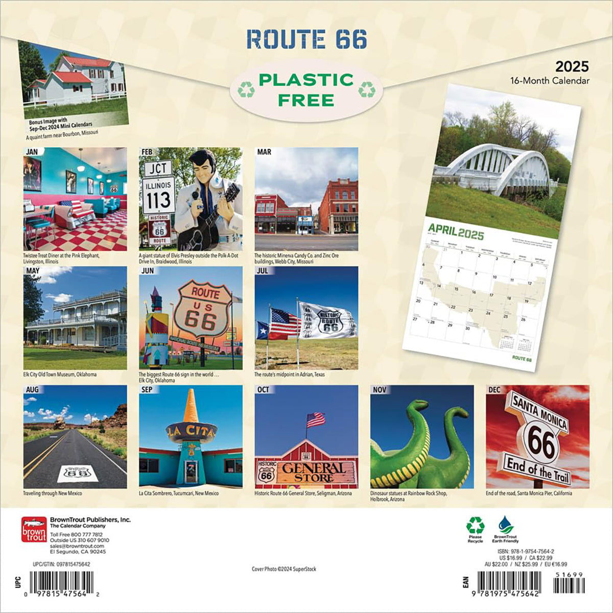 2025 Route 66 Calendar