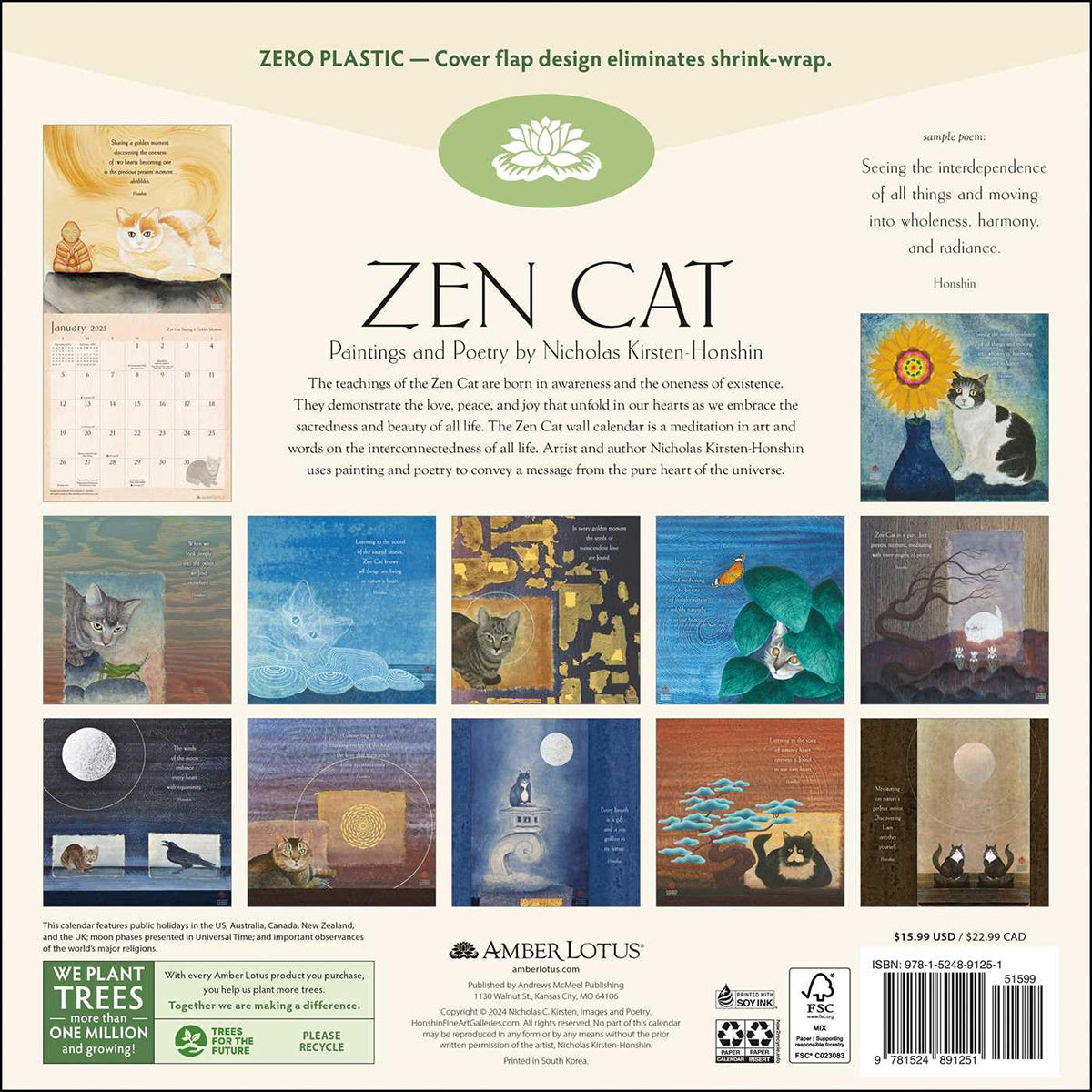 2025 Zen Cat Calendar